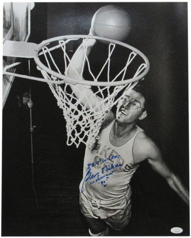George Mikan Hof ลายเซ็น/จารึก 16x20 Photo Los Angeles Lakers JSA - ภาพถ่าย NBA ที่มีลายเซ็นต์