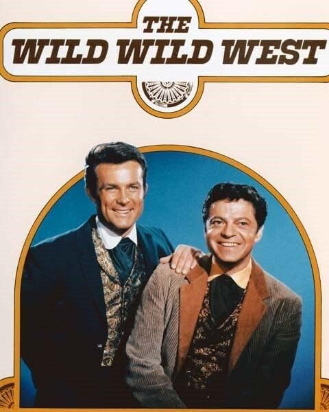 ซีรีส์ทีวี Wild Wild West Robert Conrad Ross Martin & SHOW LOGO 5X7 Photo