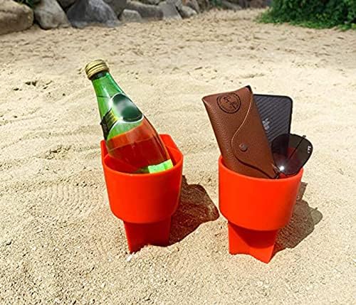 ชายหาดที่วางถ้วยมัลติฟังก์ชั่ชายหาดที่วางถ้วยทรายหญ้าผู้ถือเครื่องดื่มสำหรับเครื่องดื่มโท